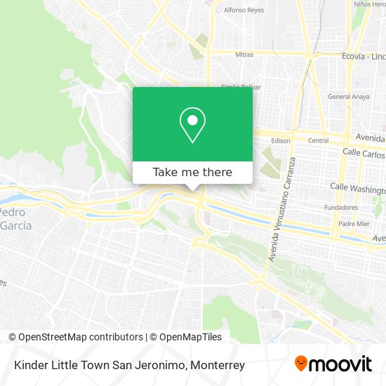 Kinder Little Town San Jeronimo map