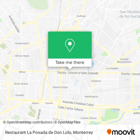Mapa de Restaurant La Posada de Don Lolo