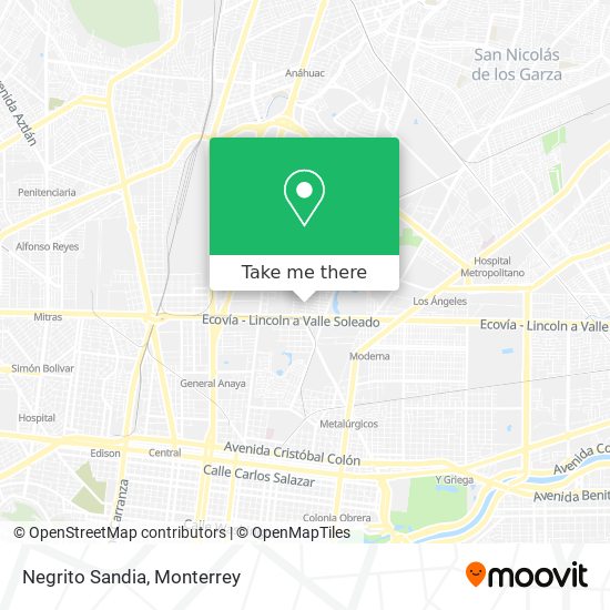 Mapa de Negrito Sandia
