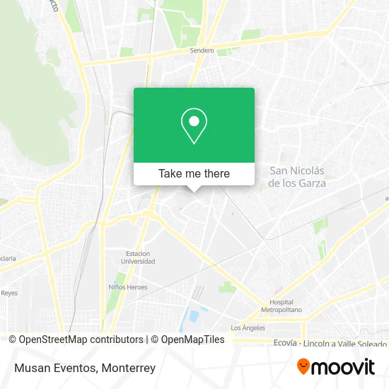 Musan Eventos map