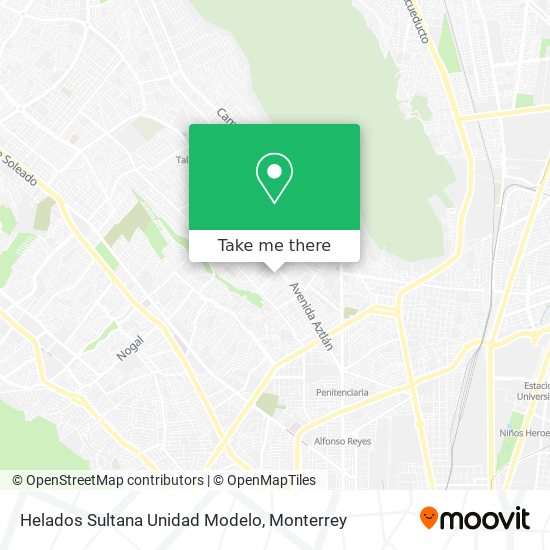 Mapa de Helados Sultana Unidad Modelo