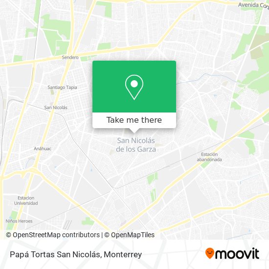 Mapa de Papá Tortas San Nicolás