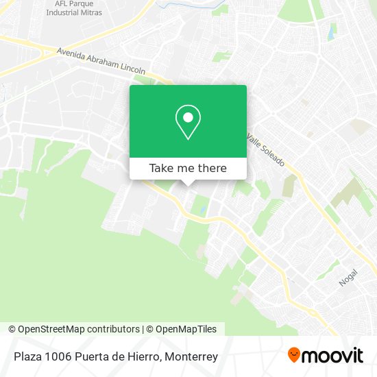 Plaza 1006 Puerta de Hierro map