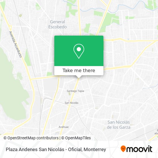 Mapa de Plaza Andenes San Nicolás - Oficial