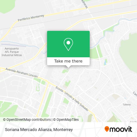 Soriana Mercado Alianza map