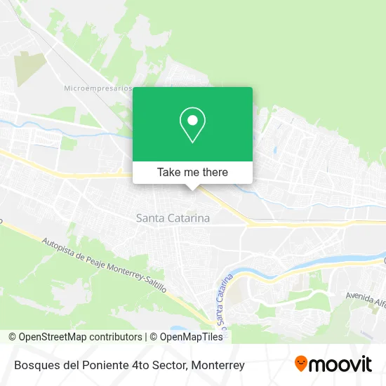 Bosques del Poniente 4to Sector map