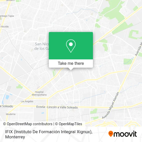 Mapa de IFIX (Instituto De Formación Integral Xignux)