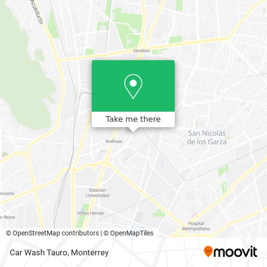 Mapa de Car Wash Tauro