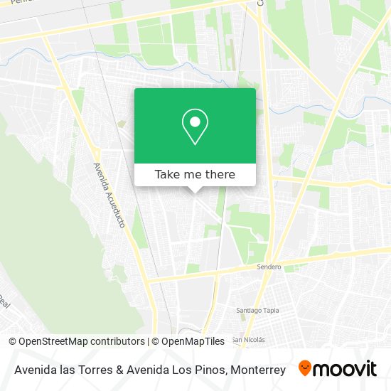 Avenida las Torres & Avenida Los Pinos map