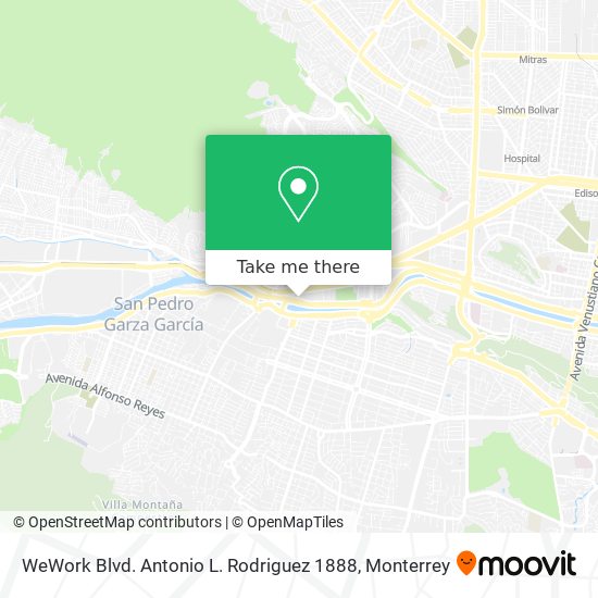 WeWork Blvd. Antonio L. Rodriguez 1888 map