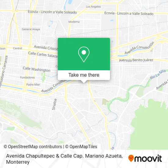 Avenida Chapultepec & Calle Cap. Mariano Azueta map