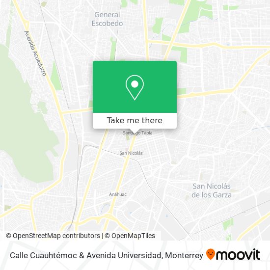 Calle Cuauhtémoc & Avenida Universidad map