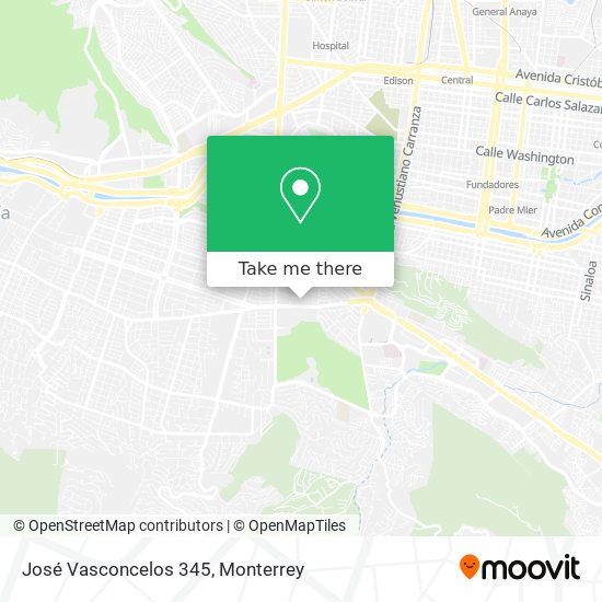 José Vasconcelos 345 map