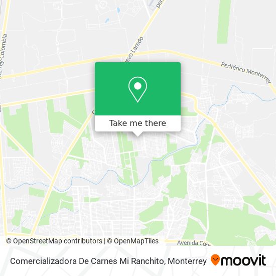 Mapa de Comercializadora De Carnes Mi Ranchito