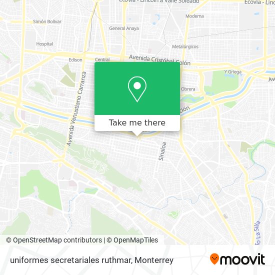 Mapa de uniformes secretariales ruthmar