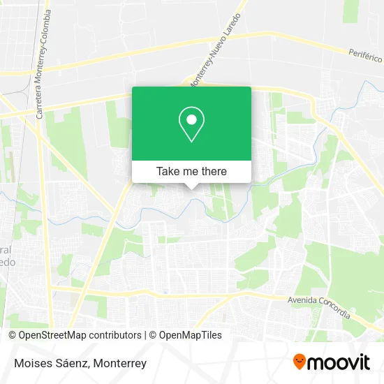 Moises Sáenz map
