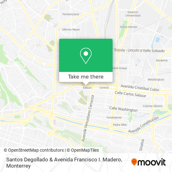 Mapa de Santos Degollado & Avenida Francisco I. Madero