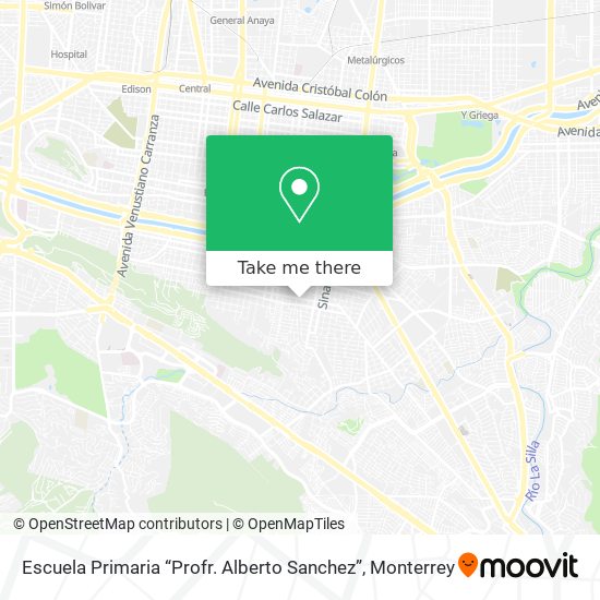 Mapa de Escuela Primaria “Profr. Alberto Sanchez”