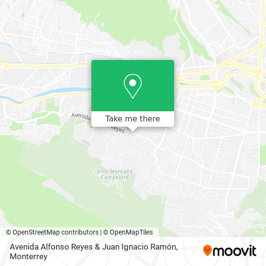 Avenida Alfonso Reyes & Juan Ignacio Ramón map