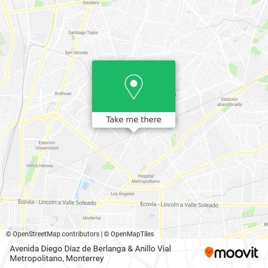 Avenida Diego Díaz de Berlanga & Anillo Vial Metropolitano map