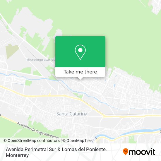 Avenida Perimetral Sur & Lomas del Poniente map