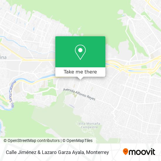 Calle Jiménez & Lazaro Garza Ayala map