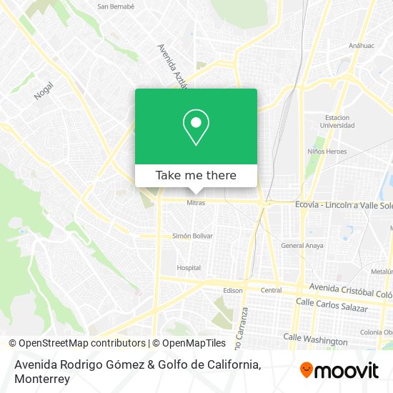 Mapa de Avenida Rodrigo Gómez & Golfo de California