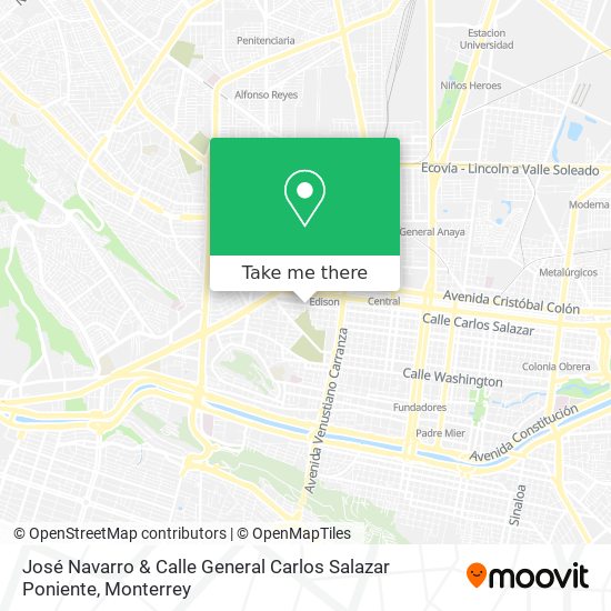 José Navarro & Calle General Carlos Salazar Poniente map