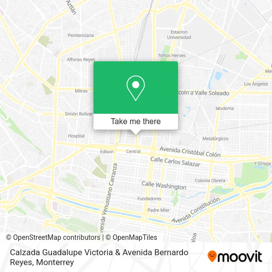 Mapa de Calzada Guadalupe Victoria & Avenida Bernardo Reyes