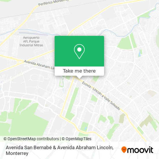 Avenida San Bernabé & Avenida Abraham Lincoln map