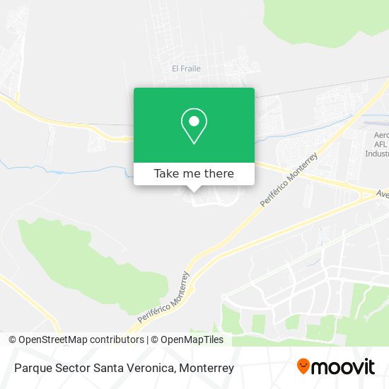 Mapa de Parque Sector Santa Veronica