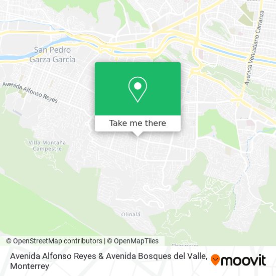 Avenida Alfonso Reyes & Avenida Bosques del Valle map