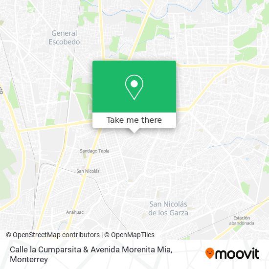 Mapa de Calle la Cumparsita & Avenida Morenita Mia