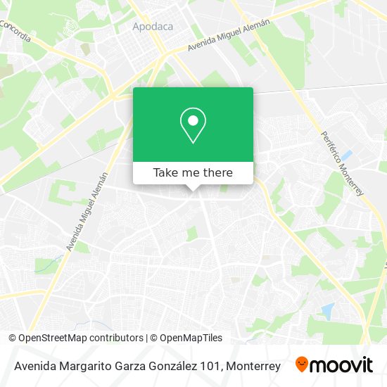 Mapa de Avenida Margarito Garza González 101