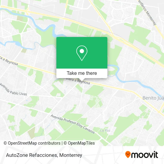 AutoZone Refacciones map