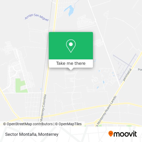 Mapa de Sector Montaña