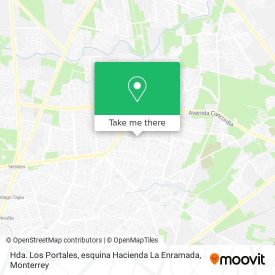 Mapa de Hda. Los Portales, esquina Hacienda La Enramada