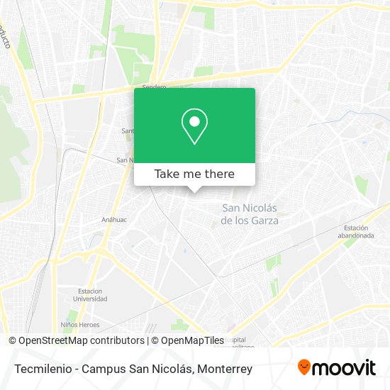 Tecmilenio - Campus San Nicolás map
