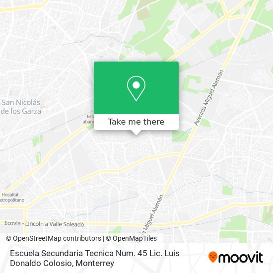 Escuela Secundaria Tecnica Num. 45 Lic. Luis Donaldo Colosio map