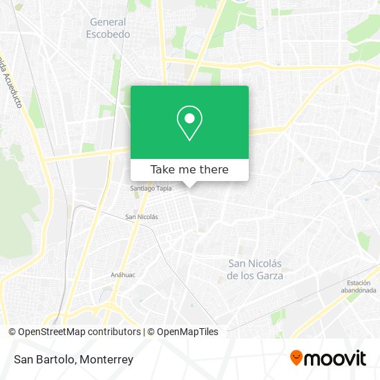 How to get to San Bartolo in Monterrey by Bus?