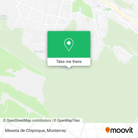 Meseta Chipinque map