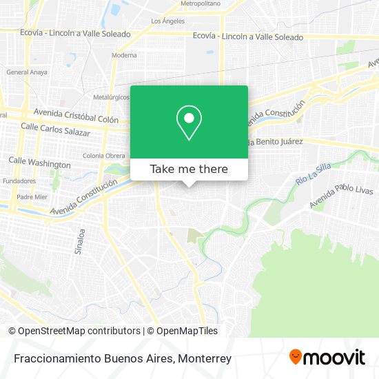 Fraccionamiento Buenos Aires map