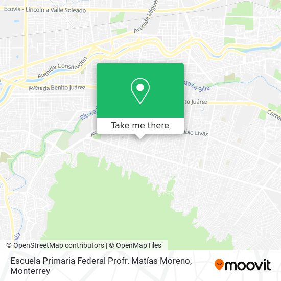 Escuela Primaria Federal Profr. Matías Moreno map