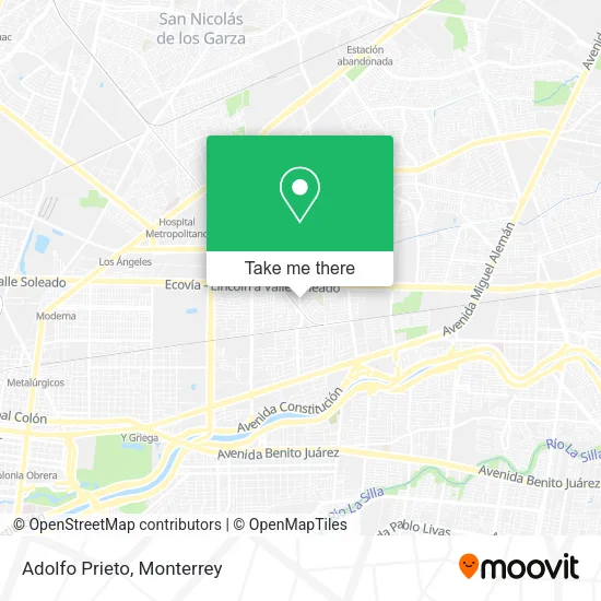 Mapa de Adolfo Prieto
