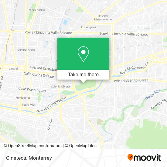 Mapa de Cineteca