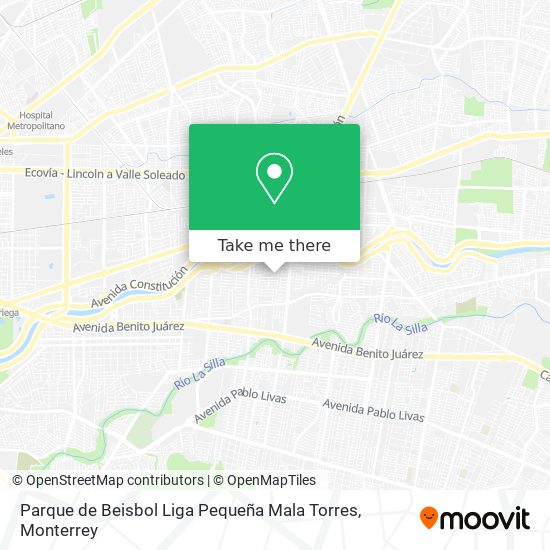 Parque de Beisbol Liga Pequeña Mala Torres map