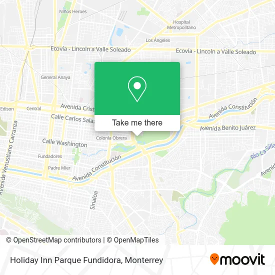 Holiday Inn Parque Fundidora map