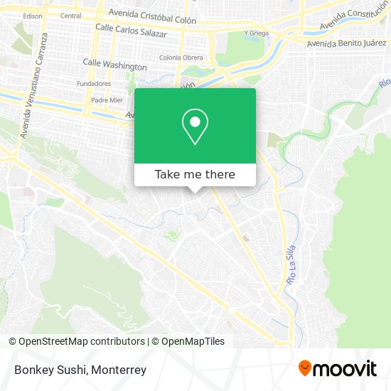 Mapa de Bonkey Sushi