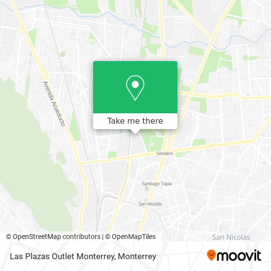 Las Plazas Outlet Monterrey map