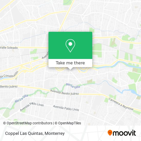 Coppel Las Quintas map